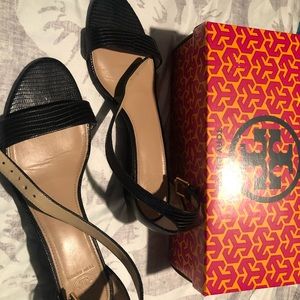 Tory Burch Black Leather Weather